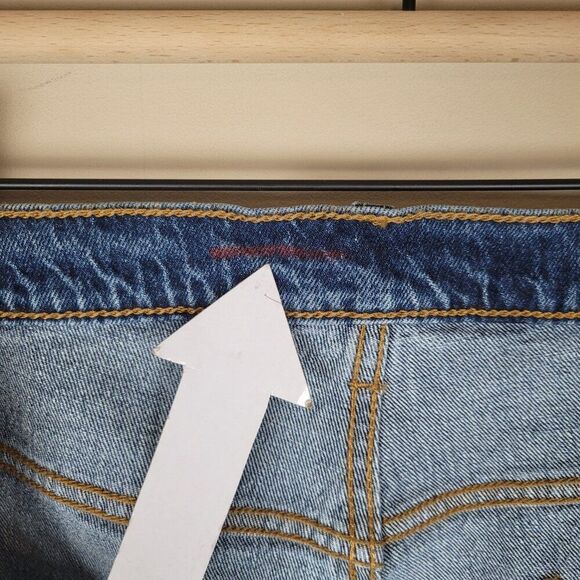 Levi's 501 Original Fit Jeans Worn In Indigo Medium Wash Blue Size 24W M NEW - Picture 10 of 14